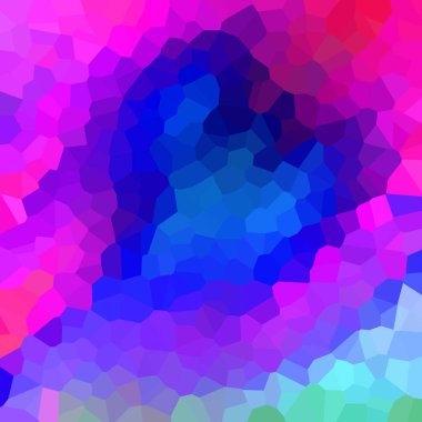 Renkli kristalize mozaik desen, geometrik arkaplan