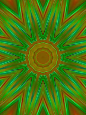soyut renkli hipnotik simetrik desen 