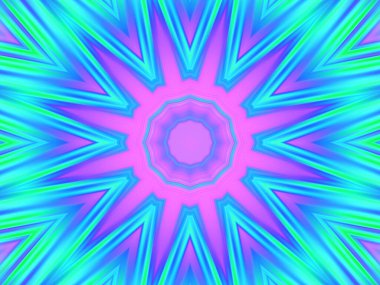 soyut renkli hipnotik simetrik desen 