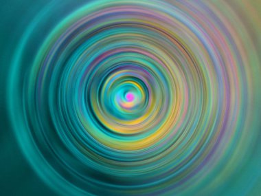 Yumuşak renkli radyal hareket efekti. Soyut yuvarlak arka plan. Değişik renkte halkalar ve yuvarlak duvar kağıtları.