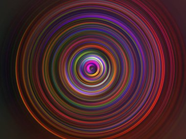 Renkli radyal hareket efekti. Soyut yuvarlak arka plan. Değişik renkte halkalar ve yuvarlak duvar kağıtları.