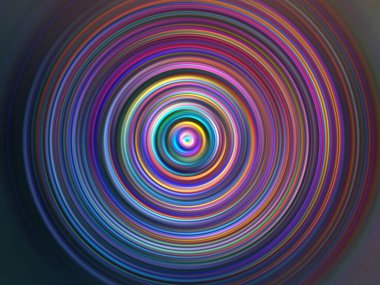 Renkli radyal hareket efekti. Soyut yuvarlak arka plan. Değişik renkte halkalar ve yuvarlak duvar kağıtları.