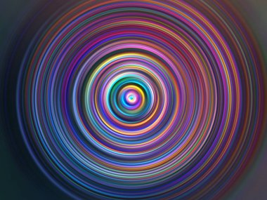 Renkli radyal hareket efekti. Soyut yuvarlak arka plan. Değişik renkte halkalar ve yuvarlak duvar kağıtları.