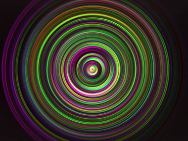 Renkli radyal hareket efekti. Soyut yuvarlak arka plan. Değişik renkte halkalar ve yuvarlak duvar kağıtları.