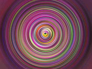 Renkli radyal hareket efekti. Soyut yuvarlak arka plan. Değişik renkte halkalar ve yuvarlak duvar kağıtları.