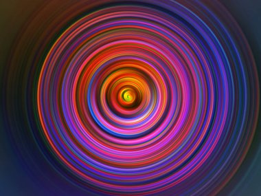 Renkli radyal hareket efekti. Soyut yuvarlak arka plan. Değişik renkte halkalar ve yuvarlak duvar kağıtları.