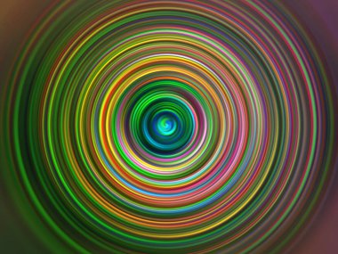 Renkli radyal hareket efekti. Soyut yuvarlak arka plan. Değişik renkte halkalar ve yuvarlak duvar kağıtları.