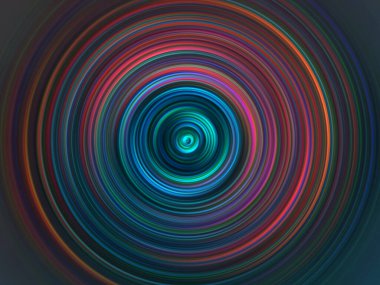 Renkli radyal hareket efekti. Soyut yuvarlak arka plan. Değişik renkte halkalar ve yuvarlak duvar kağıtları.