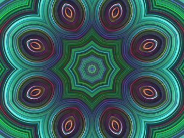 soyut renkli kaleydoskop arkaplanı, mandala tasarımı