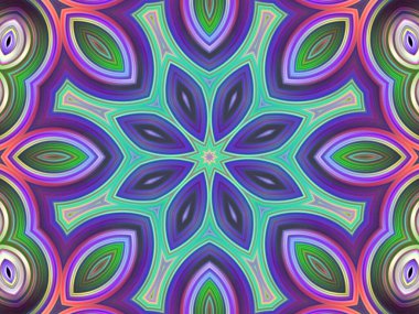 soyut renkli kaleydoskop arkaplanı, mandala tasarımı