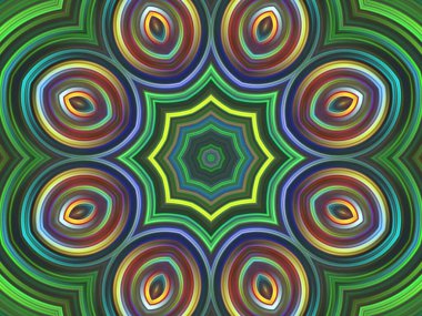 soyut renkli kaleydoskop arkaplanı, mandala tasarımı