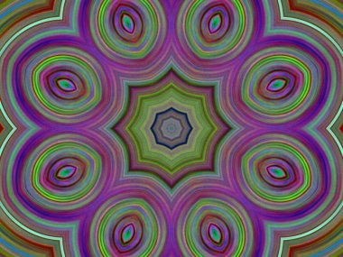 soyut renkli kaleydoskop arkaplanı, mandala tasarımı