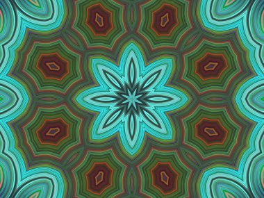 soyut renkli kaleydoskop arkaplanı, mandala tasarımı