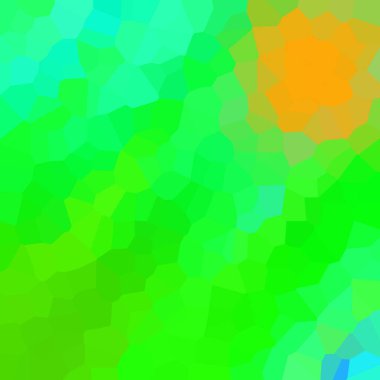 mavi, yeşil, turuncu soyut geometrik kristaller arka plan