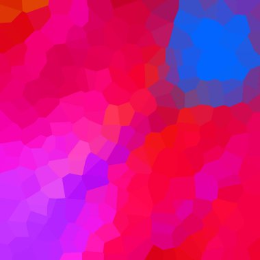 turuncu, kırmızı, mavi, pembe, mor soyut geometrik kristaller arka plan