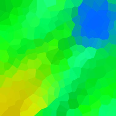 yeşil, sarı, mavi soyut geometrik kristaller arka plan