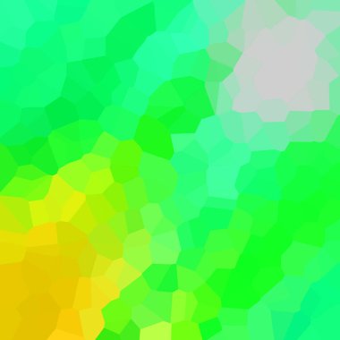 yeşil, sarı, gri soyut geometrik kristaller arka plan 