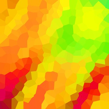 turuncu, sarı, kırmızı yeşil soyut geometrik kristaller arka plan