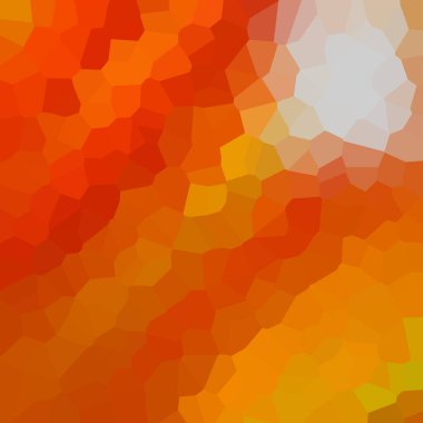 kırmızı, turuncu, beyaz soyut geometrik kristaller arka plan