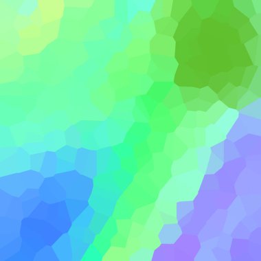 yeşil, mavi, mor soyut geometrik kristaller arka plan