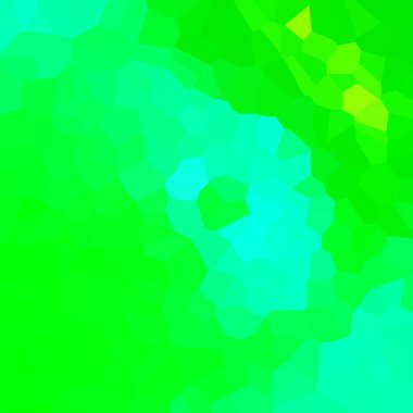 yeşil, mavi soyut geometrik kristaller arka plan