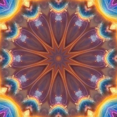 soyut renkli kaleydoskop arkaplanı, mandala tasarımı