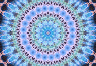 soyut renkli kaleydoskop arkaplanı, mandala tasarımı
