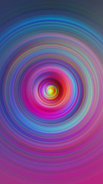 Renkli radyal hareket efekti. Soyut yuvarlanmış arkaplan.