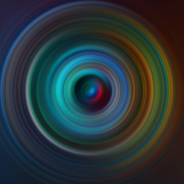 Renkli radyal hareket efekti. Soyut yuvarlanmış arkaplan.