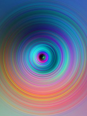 Renkli radyal hareket efekti. Soyut yuvarlanmış arkaplan.