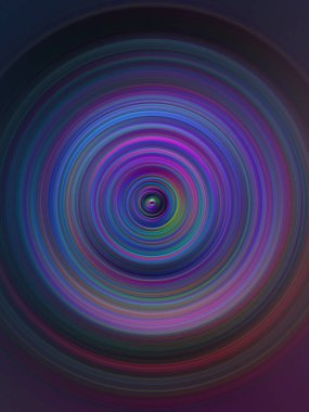 Renkli radyal hareket efekti. Soyut yuvarlanmış arkaplan.