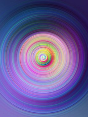 Renkli radyal hareket efekti. Soyut yuvarlanmış arkaplan.