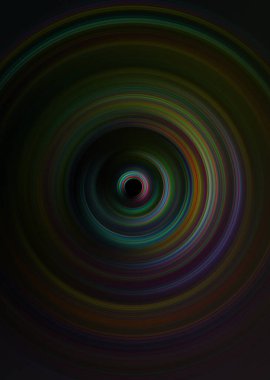 Renkli radyal hareket efekti. Soyut yuvarlanmış arkaplan.