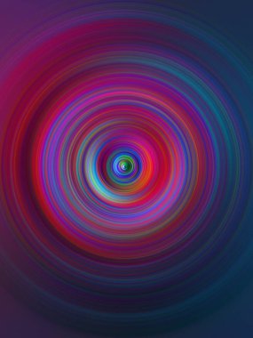 Renkli radyal hareket efekti. Soyut yuvarlanmış arkaplan.