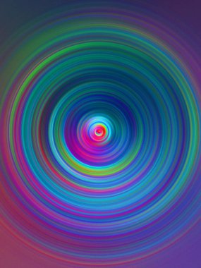 Renkli radyal hareket efekti. Soyut yuvarlanmış arkaplan.