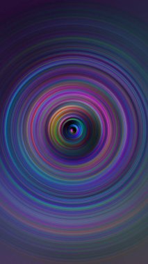 Renkli radyal hareket efekti. Soyut yuvarlanmış arkaplan.