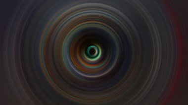 Renkli radyal hareket efekti. Soyut yuvarlanmış arkaplan.