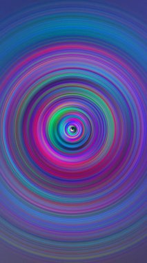 Renkli radyal hareket efekti. Soyut yuvarlanmış arkaplan.