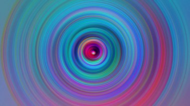 Renkli radyal hareket efekti. Soyut yuvarlanmış arkaplan.