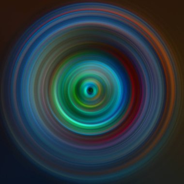 Renkli radyal hareket efekti. Soyut yuvarlanmış arkaplan.