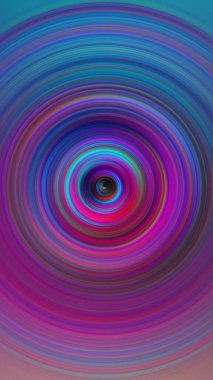 Renkli radyal hareket efekti. Soyut yuvarlanmış arkaplan.