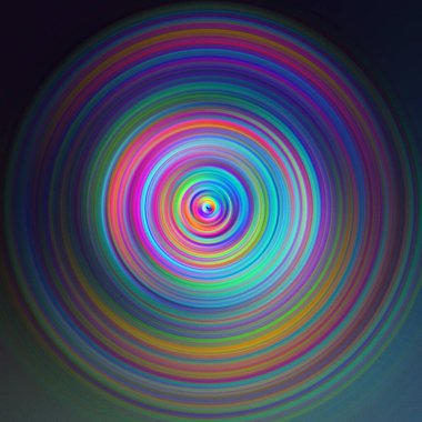 Renkli radyal hareket efekti. Soyut yuvarlanmış arkaplan.