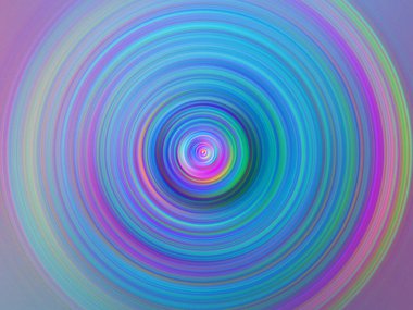 Renkli radyal hareket efekti. Soyut yuvarlanmış arkaplan.