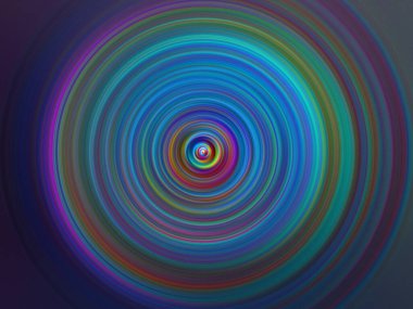 Renkli radyal hareket efekti. Soyut yuvarlanmış arkaplan.