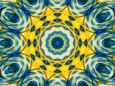 Renkli soyut arka plan. Fantezi mandala konsepti.