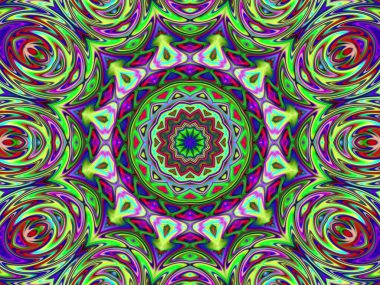 Renkli soyut arka plan. Fantezi mandala konsepti.