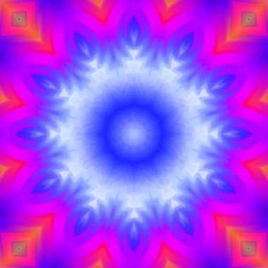 soyut renkli mandala arkaplanı, kaleyidoskopik doku