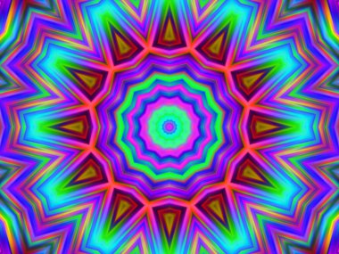 soyut renkli mandala arkaplanı, kaleyidoskopik doku