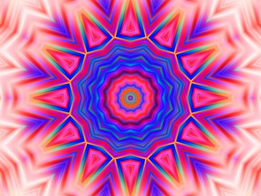 soyut renkli mandala arkaplanı, kaleyidoskopik doku