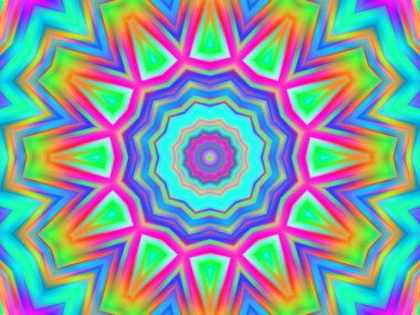 soyut renkli mandala arkaplanı, kaleyidoskopik doku